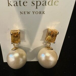Kate Spade 14K Gold Filled Pearl Drop Stud Earrings